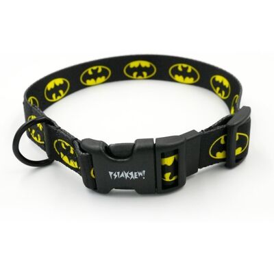 Psiakrew Obroża dla Psa Bat Dog Regulowana 2,5 cm dla średnich i większych psów, czarne okucia-L 34-44 cm Psiakrew Obroża dla Psa Bat Dog Regulowana 2,5 cm dla średnich i większych psów, czarne okucia-L 34-44 cm