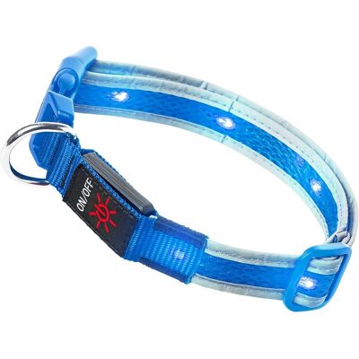 Inny producent OBROŻA DLA PSA LED NIEBIESKA ŚWIECĄCA ŁADOWANA PRZEZ USB 3 TRYBY 38-58cm Inny producent OBROŻA DLA PSA LED NIEBIESKA ŚWIECĄCA ŁADOWANA PRZEZ USB 3 TRYBY 38-58cm