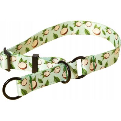 KoloroweŁapki OBROŻA DLA PSA PÓŁZACISKOWA PÓŁZACISK KOKOSY M 40-55cm taśma 2,5cm KoloroweŁapki OBROŻA DLA PSA PÓŁZACISKOWA PÓŁZACISK KOKOSY M 40-55cm taśma 2,5cm