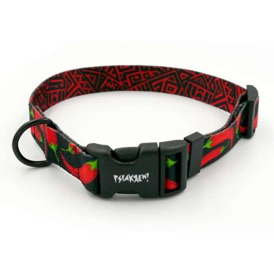 Psiakrew - Red Hot Chili - Czerwony - 2.5 cm XXL 38-52 cm - Dog collar Psiakrew - Red Hot Chili - Czerwony - 2.5 cm XXL 38-52 cm - Dog collar
