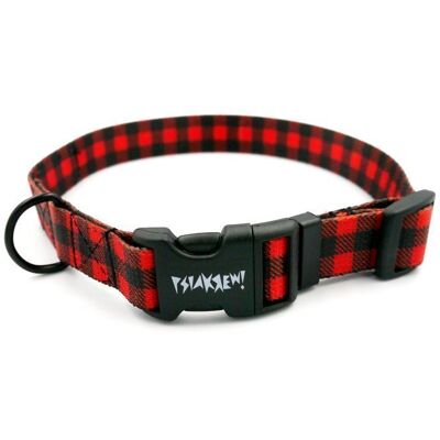 Psiakrew Obroża dla Psa Regulowana Lumberjack, wąska 2 cm, dla mniejszych psów i szczeniaków, czarne okucia-M 28-40 cm Psiakrew Obroża dla Psa Regulowana Lumberjack, wąska 2 cm, dla mniejszych psów i szczeniaków, czarne okucia-M 28-40 cm