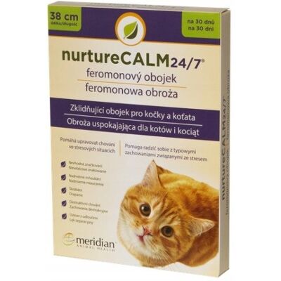 Meridian - NurtureCalm 24/7 kolnierz feromonowy dla kotów Meridian - NurtureCalm 24/7 kolnierz feromonowy dla kotów
