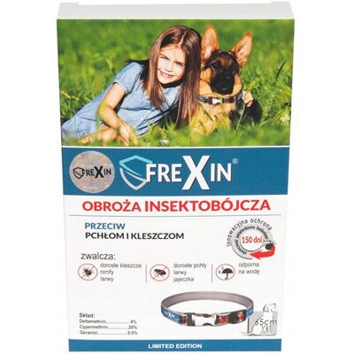Obroża insektobójcza FREXIN dla psa 65cm - Kleszcze i pchły Obroża insektobójcza FREXIN dla psa 65cm - Kleszcze i pchły