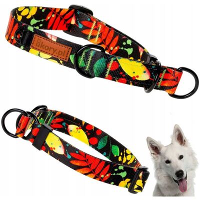 OBROŻA PÓŁZACISKOWA dla PSA 25 mm M / L REGULOWANA 32-43 cm KOLOROWA uKory OBROŻA PÓŁZACISKOWA dla PSA 25 mm M / L REGULOWANA 32-43 cm KOLOROWA uKory