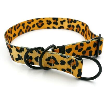 Psiakrew Obroża półzaciskowa Tarzan szeroka na 3 cm, dla średnich i większych psów, czarne okucia-L/XL Psiakrew Obroża półzaciskowa Tarzan szeroka na 3 cm, dla średnich i większych psów, czarne okucia-L/XL
