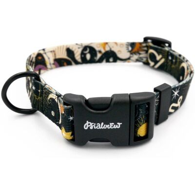 Psiakrew Obroża Regulowana Zodiak Szeroka Na 2,5 Cm, Dla Średnich I Większych Psów, Czarne Okucia-L 34-44 Cm Psiakrew Obroża Regulowana Zodiak Szeroka Na 2,5 Cm, Dla Średnich I Większych Psów, Czarne Okucia-L 34-44 Cm