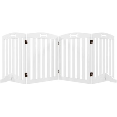 PawHut Ogrodzenie dla psa 3-częściowe, składane, 207,5 x 61 cm, Białe PawHut Ogrodzenie dla psa 3-częściowe, składane, 207,5 x 61 cm, Białe