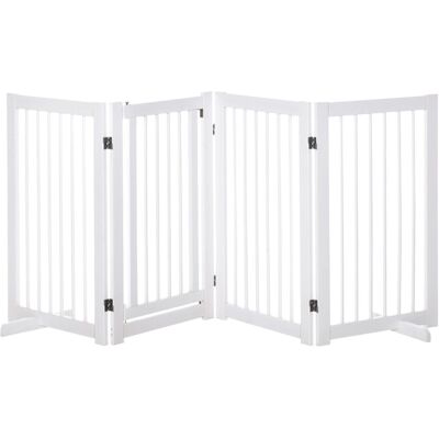 PawHut Kiefernholz weiß 36x91x220 cm - Brama bezpieczeństwa PawHut Kiefernholz weiß 36x91x220 cm - Brama bezpieczeństwa