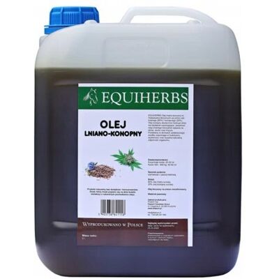 Inny producent Olej lniano-konopny EQUIHERBS 5l Inny producent Olej lniano-konopny EQUIHERBS 5l