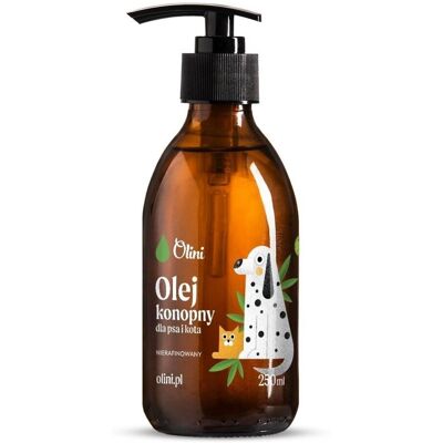 Olini Olej konopny dla psa i kota 250 ml Olini Olej konopny dla psa i kota 250 ml