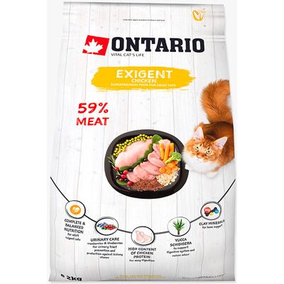 Ontario Karma dla kotów Exigent 2kg Ontario Karma dla kotów Exigent 2kg
