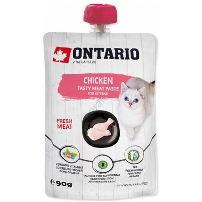 ONTARIO Kitten Chicken Fresh Meat Paste opak. 8x90g (213-523081) ONTARIO Kitten Chicken Fresh Meat Paste opak. 8x90g (213-523081)