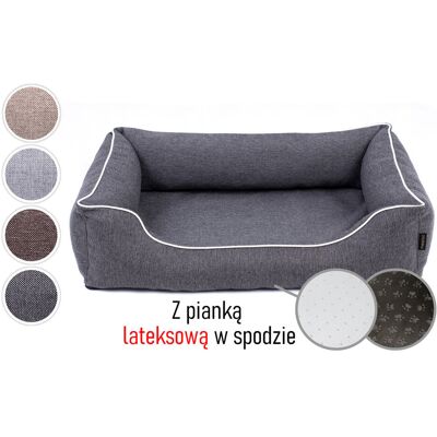 Mestizo Ortopedyczne Legowisko Z Materacem Lateksowym Kanapa Łóżko Materac Mata Dla Psa 120X90 Sofa Mallorca Orthopedic Latex Antygrzybiczne Ciemnoszare/Białe Mestizo Ortopedyczne Legowisko Z Materacem Lateksowym Kanapa Łóżko Materac Mata Dla Psa 120X90 Sofa Mallorca Orthopedic Latex Antygrzybiczne Ciemnoszare/Białe