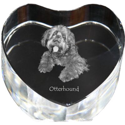 Otterhound, Pies na wydry - zdjęcie psa w krysztale, kryształowe serce, wyjątkowa ramka ze zdjęciem marki Art-Dog Otterhound, Pies na wydry - zdjęcie psa w krysztale, kryształowe serce, wyjątkowa ramka ze zdjęciem marki Art-Dog
