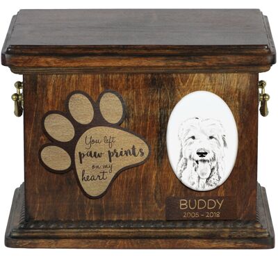 Owczarek staroangielski - skrzynia pamiątkowa psa, personalizowana skrzynia ze zdjęciem, skrzynia ze zdjęciem psa marki Art-Dog Owczarek staroangielski - skrzynia pamiątkowa psa, personalizowana skrzynia ze zdjęciem, skrzynia ze zdjęciem psa marki Art-Dog