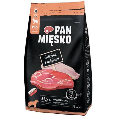 Karma dla dorosłych psów Miesko - Wołowina i indyk - XL 9kg Karma dla dorosłych psów Miesko - Wołowina i indyk - XL 9kg