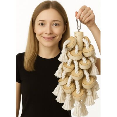 Parrot Planet Naturalnie - Kij Brzozowy XL - Zabawka dla dużych PaPug XL- 1,5kg Parrot Planet Naturalnie - Kij Brzozowy XL - Zabawka dla dużych PaPug XL- 1,5kg