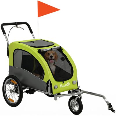 PawHut 2-w-1 przyczepka rowerowa i wózek spacerowy dla psa do 20 kg PawHut 2-w-1 przyczepka rowerowa i wózek spacerowy dla psa do 20 kg