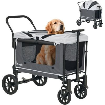 PawHut 2 w 1 składany wózek/torba dla psów i kotów do 30 kg, z poduszką, okienkami z siatki, 2 drzwiami, torbą do przechowywania i wózkiem/torbą dla.. PawHut 2 w 1 składany wózek/torba dla psów i kotów do 30 kg, z poduszką, okienkami z siatki, 2 drzwiami, torbą do przechowywania i wózkiem/torbą dla..