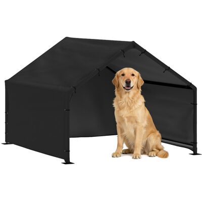 PawHut Dog House z dachem odpornym na wodę i promieniowanie UV, 125 x 110 x 93 cm, zewnętrzna buda dla małych, średnich i dużych psów do 30 kg, do u.. PawHut Dog House z dachem odpornym na wodę i promieniowanie UV, 125 x 110 x 93 cm, zewnętrzna buda dla małych, średnich i dużych psów do 30 kg, do u..