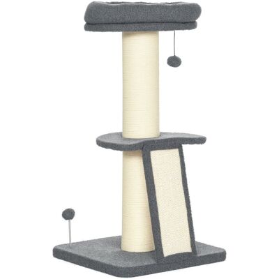 PawHut Drapak 92W cm Drapak z platformą i zawieszaną piłką Drapak dla kotów z grubym słupem z sizalu Zabawka dla kotów z imitacją futra owczego Ciem.. PawHut Drapak 92W cm Drapak z platformą i zawieszaną piłką Drapak dla kotów z grubym słupem z sizalu Zabawka dla kotów z imitacją futra owczego Ciem..