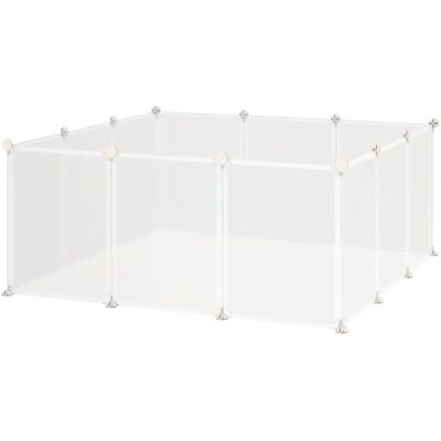 PawHut - Auslaufgehege - 105x105x45 cm - biały - Enclosure PawHut - Auslaufgehege - 105x105x45 cm - biały - Enclosure