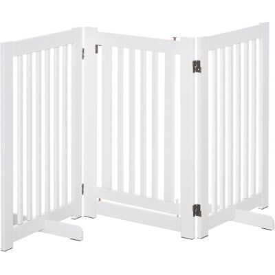 PawHut ogrodzenie dla psa ogrodzenie ochronne dla psa krata na drzwi białe 155 x 1,5 x 76 cm PawHut ogrodzenie dla psa ogrodzenie ochronne dla psa krata na drzwi białe 155 x 1,5 x 76 cm