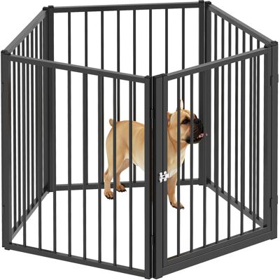 PawHut Puppy Playpen Set 5-częściowy, wybieg dla szczeniąt z 5 panelami z siatki, elastyczne składane drzwi, wysokość 76 cm, kojec dla psów/bramka d.. PawHut Puppy Playpen Set 5-częściowy, wybieg dla szczeniąt z 5 panelami z siatki, elastyczne składane drzwi, wysokość 76 cm, kojec dla psów/bramka d..