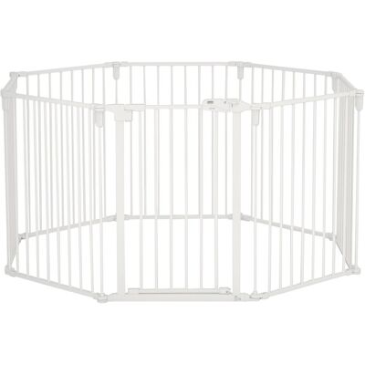 PawHut Puppy Run Outdoor Dog Enclosure z kratką kominową, elastyczny, składany, 8 paneli, 60 x 76 cm, biały PawHut Puppy Run Outdoor Dog Enclosure z kratką kominową, elastyczny, składany, 8 paneli, 60 x 76 cm, biały