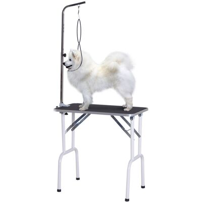 PawHut Trimmtisch - biały/czarny - 80x81x81 cm - Grooming Table PawHut Trimmtisch - biały/czarny - 80x81x81 cm - Grooming Table