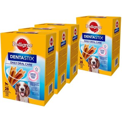 PEDIGREE DentaStix 4 x 28 sztuk Medium Średnie Rasy Gryzak Dla Psów PEDIGREE DentaStix 4 x 28 sztuk Medium Średnie Rasy Gryzak Dla Psów