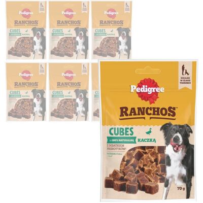 Pedigree Ranchos Cubes z Kaczką 7x70g Treserki Przysmak Dla Psa Pedigree Ranchos Cubes z Kaczką 7x70g Treserki Przysmak Dla Psa
