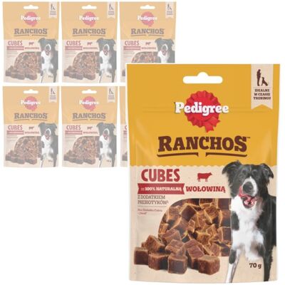 Pedigree Ranchos Cubes z Wołowiną 7x70g Treserki Przysmak Dla Psa Pedigree Ranchos Cubes z Wołowiną 7x70g Treserki Przysmak Dla Psa