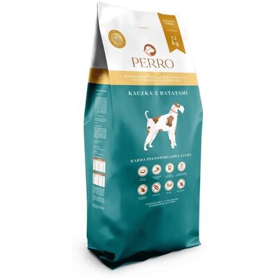 Inny producent PERRO kaczka z batatami sucha karma dla psa 12kg Inny producent PERRO kaczka z batatami sucha karma dla psa 12kg