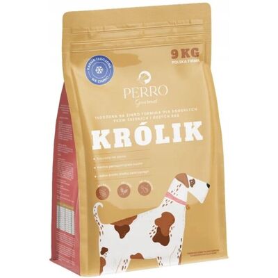 Perro. Karma tłoczona na zimno Gourmet Królik dla psów M/L 9kg Perro. Karma tłoczona na zimno Gourmet Królik dla psów M/L 9kg