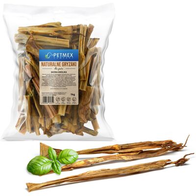PETMEX SKÓRA KRÓLIKA GRYZAK PRZYSMAK NATURALNY DLA PSA 1KG PETMEX SKÓRA KRÓLIKA GRYZAK PRZYSMAK NATURALNY DLA PSA 1KG