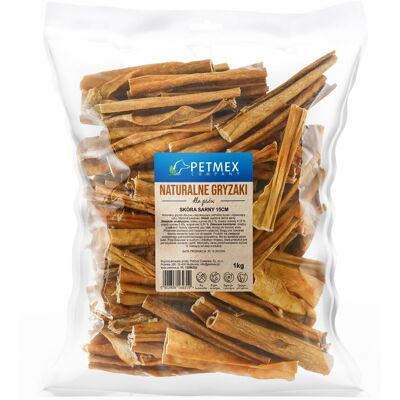 PETMEX Skóra sarny gryzak naturalny 15cm 1kg PETMEX Skóra sarny gryzak naturalny 15cm 1kg