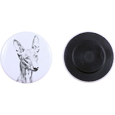 Pies faraona, chart maltański - magnes z psim pupilem, wyjątkowo lekki, mocny magnes, produkt wykonany ręcznie marki Art-Dog Pies faraona, chart maltański - magnes z psim pupilem, wyjątkowo lekki, mocny magnes, produkt wykonany ręcznie marki Art-Dog