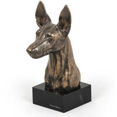 Pies faraona, chart maltański - statuetka psa, popiersie na kamiennej podstawie, rzeźba, trofeum na wystawę psów marki Art-Dog Pies faraona, chart maltański - statuetka psa, popiersie na kamiennej podstawie, rzeźba, trofeum na wystawę psów marki Art-Dog