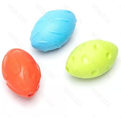 NOBLEZA Piłka Rugby Dla Psa Zabawka Gryzak Dla Psa Z Dźwiękiem 10x6x6cm NOBLEZA Piłka Rugby Dla Psa Zabawka Gryzak Dla Psa Z Dźwiękiem 10x6x6cm