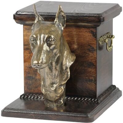 Art-Dog - Pinscher miniatura - mosiężne uchwyty - urna psa Art-Dog - Pinscher miniatura - mosiężne uchwyty - urna psa