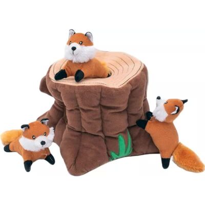 Zippy Paws - Zippy Burrow - Fox Stump - XL - Zabawka dla psa Zippy Paws - Zippy Burrow - Fox Stump - XL - Zabawka dla psa