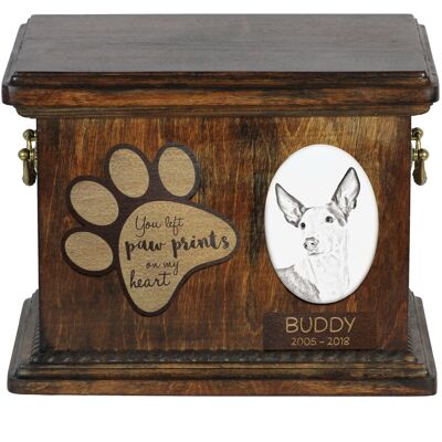Podenco z Ibizy, Podenco Ibicenco - skrzynia pamiątkowa psa, personalizowana skrzynia ze zdjęciem, skrzynia ze zdjęciem psa marki Art-Dog Podenco z Ibizy, Podenco Ibicenco - skrzynia pamiątkowa psa, personalizowana skrzynia ze zdjęciem, skrzynia ze zdjęciem psa marki Art-Dog