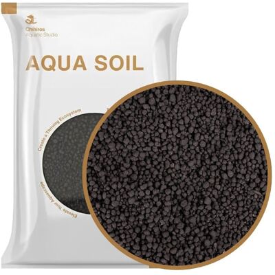 Podłoże do akwarium roślinnego, Chihiros Aqua Soil, czarne granulki z nawozem, 9l Podłoże do akwarium roślinnego, Chihiros Aqua Soil, czarne granulki z nawozem, 9l