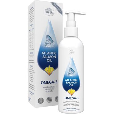 POKUSA FOR HEALTH POKUSA Atlantic Salmon Oil - olej z łososia dla psów i kotów 1000ml POKUSA FOR HEALTH POKUSA Atlantic Salmon Oil - olej z łososia dla psów i kotów 1000ml