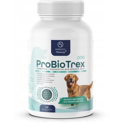 Inny producent Probiotyk Dla Psów Hippovetpharmacy Probiotrex Dog 50 Kapsułek Inny producent Probiotyk Dla Psów Hippovetpharmacy Probiotrex Dog 50 Kapsułek