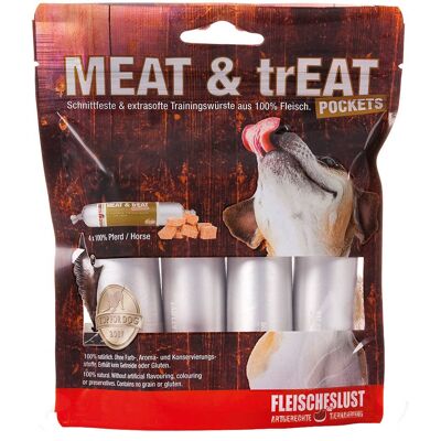 Przysmak dla psa MeatLove Meat & TrEat Horse 4 x 40 g 100% Konina Przysmak dla psa MeatLove Meat & TrEat Horse 4 x 40 g 100% Konina