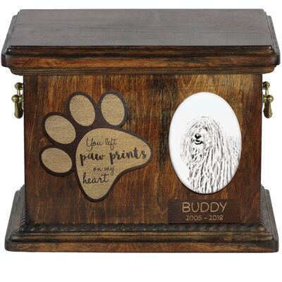 Puli - skrzynia pamiątkowa psa, personalizowana skrzynia ze zdjęciem, skrzynia ze zdjęciem psa marki Art-Dog Puli - skrzynia pamiątkowa psa, personalizowana skrzynia ze zdjęciem, skrzynia ze zdjęciem psa marki Art-Dog