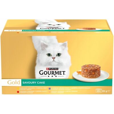 PURINA NESTLE Purina Gourmet Gold Savoury Cake Mix Smaków 48x85g PURINA NESTLE Purina Gourmet Gold Savoury Cake Mix Smaków 48x85g
