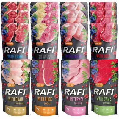 Rafi Saszetka Karma D. Noteci Mix Smaków 20 X 500G Rafi Saszetka Karma D. Noteci Mix Smaków 20 X 500G